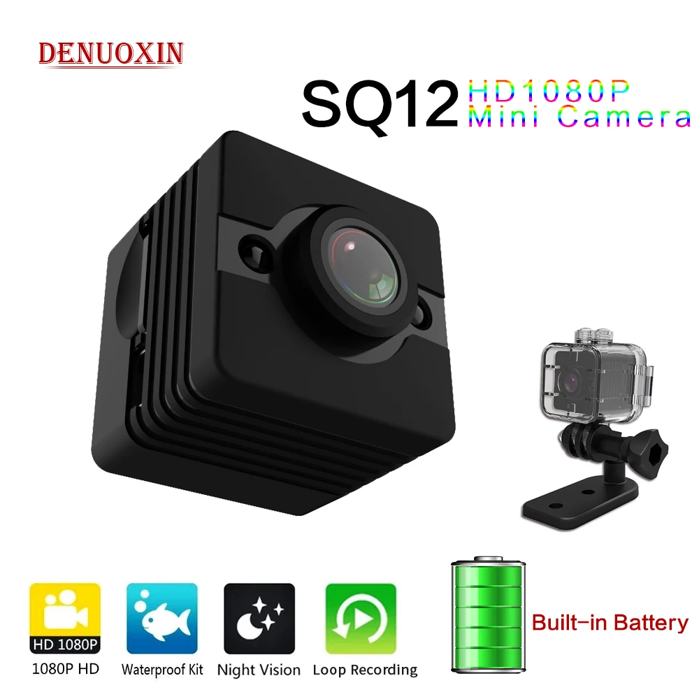 

Hot HD 1080P Mini Secret Camera Sports DV Night Vision Camcorder SQ12 Micro Pocket Camaras Video Voice Recorder With Waterproof