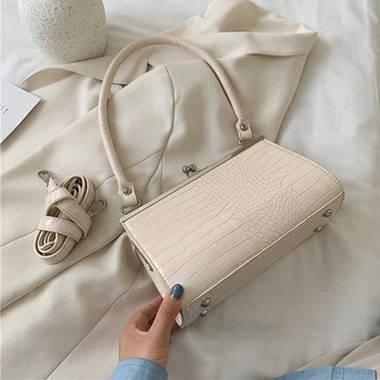 Jaw Design PU Shoulder Bags For Women 2020 Shoulder Handbags Female Travel Totes Lady Crossbody Bags Crocodile Pattern
Jaw Design PU Shoulder Bags For Women 2020 Shoulder Handbags Female Travel Totes Lady Crossbody Bags Crocodile Pattern