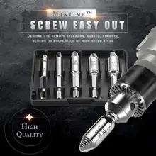 Mintiml™ 5pcs Damaged Screw Extractor Kit 1/4" Hex Screws Remover HSS 4241 Broken Breakage Head Stripped Screw Bolt Extractor 
Mintiml™ 5pcs Damaged Screw Extractor Kit 1/4" Hex Screws Remover HSS 4241 Broken Breakage Head Stripped Screw Bolt Extractor