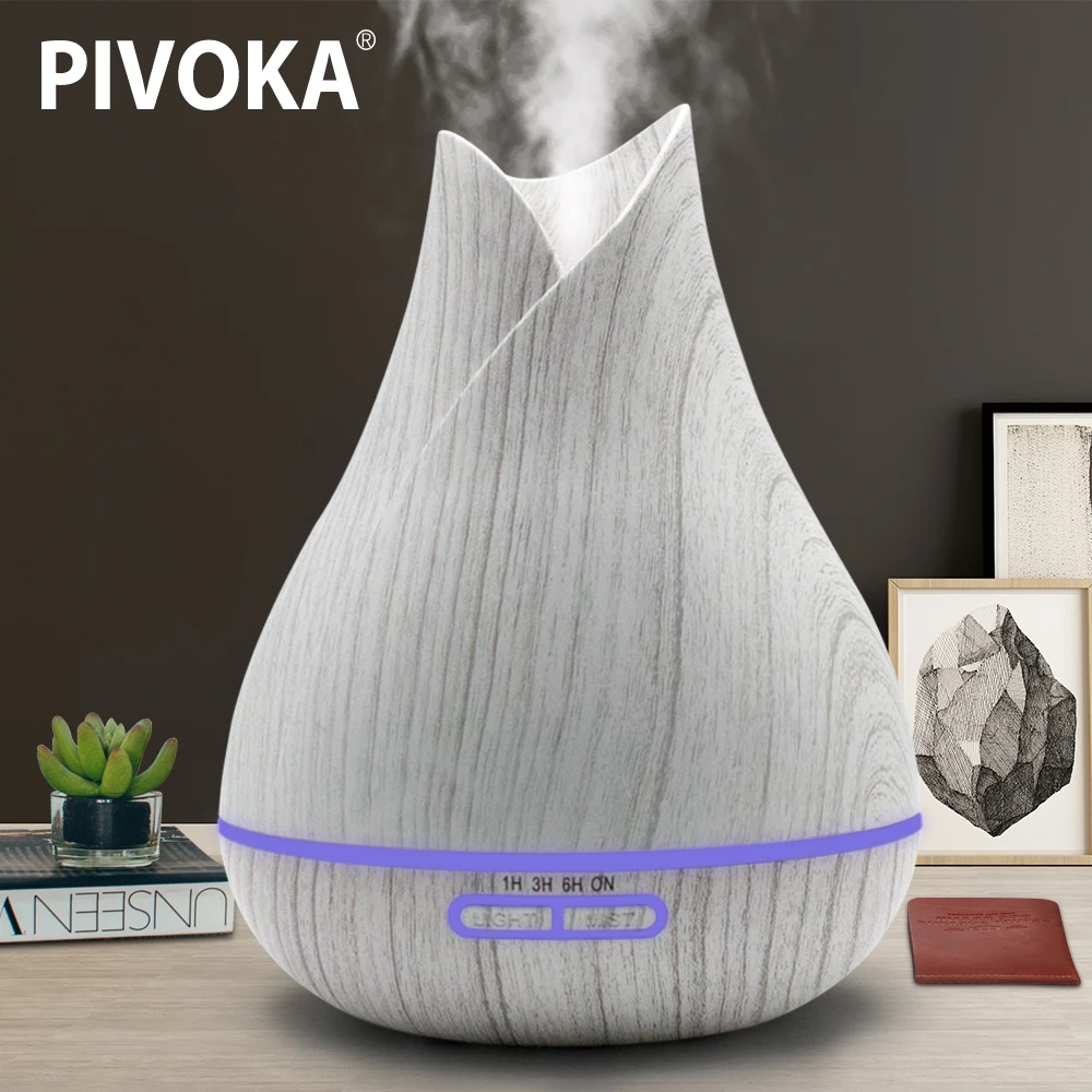 PIVOKA 400ml Aroma Diffuser Essential Oil Air Humidifier Aromatherapy Ultrasonic White Mist Maker Housing Office 7 Color LED
PIVOKA 400ml Aroma Diffuser Essential Oil Air Humidifier Aromatherapy Ultrasonic White Mist Maker Housing Office 7 Color LED