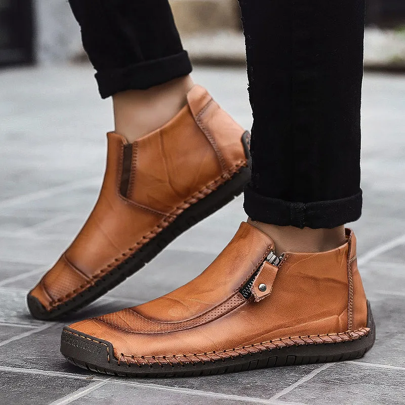New 2019 Autumn Winter Boots Men Genuine Leather Shoes Warm Plush Chelsea Boots Mens Ankle Boots Cow Leather Male Booties A1720
New 2019 Autumn Winter Boots Men Genuine Leather Shoes Warm Plush Chelsea Boots Mens Ankle Boots Cow Leather Male Booties A1720