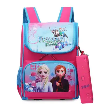 

Disney Frozen Princess Elsa Girls Backpack For School Orthopedic 3D Spider-Man Primary School Bags Boys Bookbag Satchel Knapsack