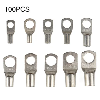 100pcs Electric Tinned Sc Combination Bolt Hole Practical Wire Splice Connector Cable Metal Car Copper Terminals Set Durable
100pcs Electric Tinned Sc Combination Bolt Hole Practical Wire Splice Connector Cable Metal Car Copper Terminals Set Durable