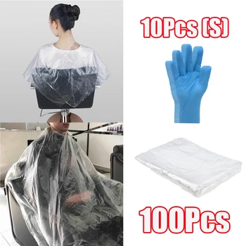 100pcs Clear Disposable Hair Cutting Capes &Blue Gloves Set Salon Gown Apron
100pcs Clear Disposable Hair Cutting Capes &Blue Gloves Set Salon Gown Apron