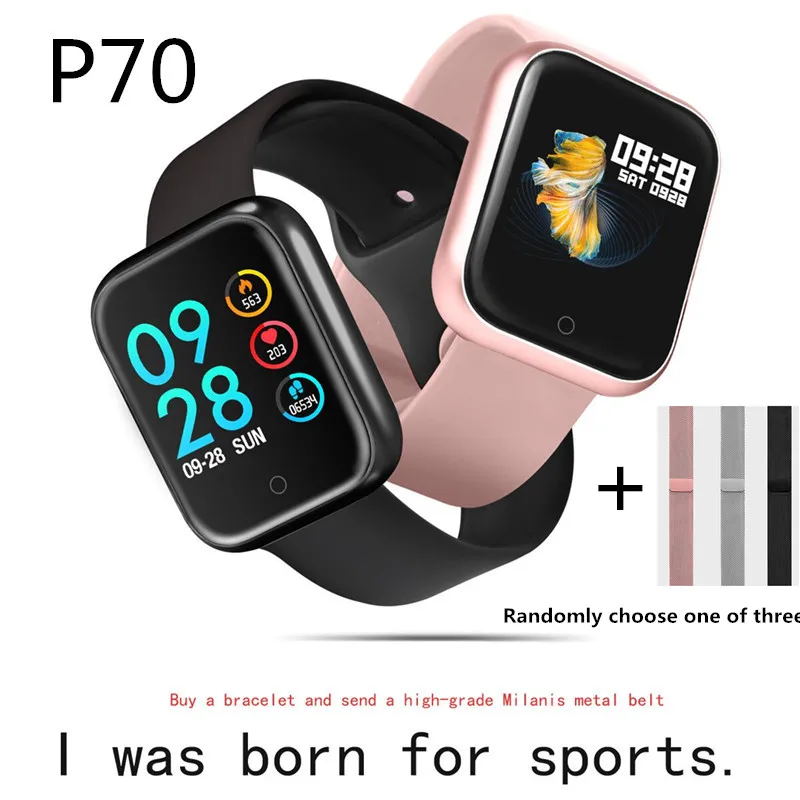 Smartwatch 2020 P70 Women Watches ip68 Smart Band Heart Rate Blood Pressure Exercise Mode Passometer Step Calorie Bluetooth
Smartwatch 2020 P70 Women Watches ip68 Smart Band Heart Rate Blood Pressure Exercise Mode Passometer Step Calorie Bluetooth