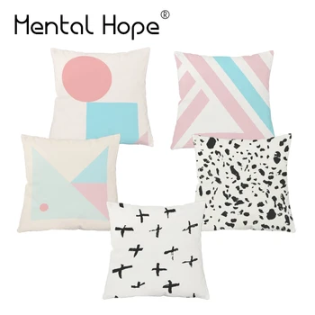 Pink Blue Geometric Plush Cushion Cover Decorative Plaid Throw Pillow Cover Striped Printed Pillowcase Home Decor for Car Bed
Pink Blue Geometric Plush Cushion Cover Decorative Plaid Throw Pillow Cover Striped Printed Pillowcase Home Decor for Car Bed