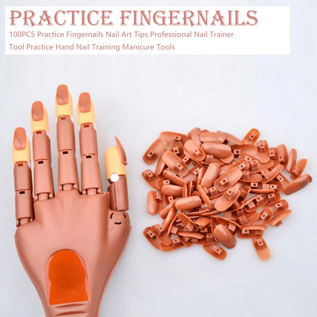Professional Nail Trainer Tool 100pcs Practice Fingernails Nail Art Tips Practice Hand Nail Training Manicure Tools
Professional Nail Trainer Tool 100pcs Practice Fingernails Nail Art Tips Practice Hand Nail Training Manicure Tools