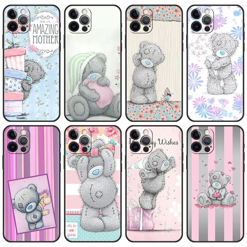 Мягкий чехол для Apple iPhone 13 12 Mini 11 Pro 7 XR X 6 6S XS Max 5 5S SE 8 8S Plus телефона из ТПУ Tatty Teddy Me To You
