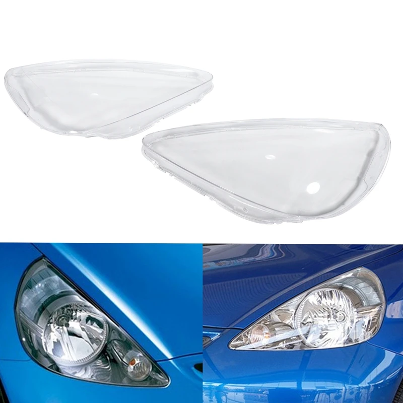 

Автомобильный прозрачный абажур, головной светильник, крышка лампы, стеклянная лампа, абажур, передний головной светильник, корпус для Honda Fit Hatchback 03-07