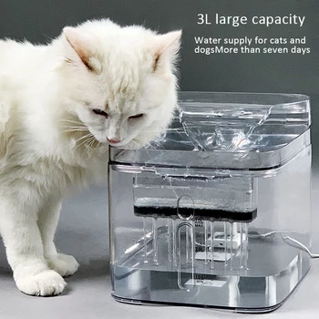 3L Automatic Cat Fountain Pet Water Dispenser LED Electric Drink Fountain for Dogs Cat Feeder USB Powered Drink Filter372
3L Automatic Cat Fountain Pet Water Dispenser LED Electric Drink Fountain for Dogs Cat Feeder USB Powered Drink Filter372