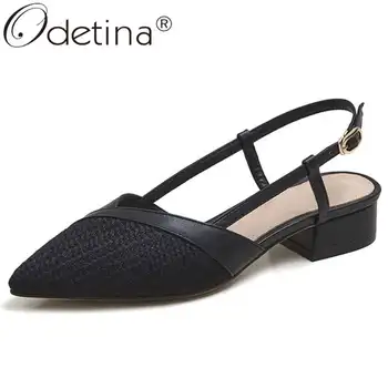 Odetina Women Fashion Canvas Block Thick Mid Heel Casual Pumps Female New Office Lady Buckle Strap Slingbacks Retro Dress Pumps 
Odetina Women Fashion Canvas Block Thick Mid Heel Casual Pumps Female New Office Lady Buckle Strap Slingbacks Retro Dress Pumps