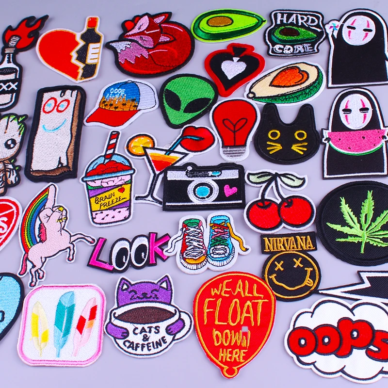 Cute Cartoon Patches Embroidered Patches For Clothing Rainbow Camera Cat Patch Iron On Patches On Clothes Stripes Applique DIY
Cute Cartoon Patches Embroidered Patches For Clothing Rainbow Camera Cat Patch Iron On Patches On Clothes Stripes Applique DIY