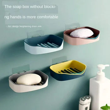 Non-perforated seamless wall-mounted double-layer soap box draining soap rack bathroom storage soap rack
Non-perforated seamless wall-mounted double-layer soap box draining soap rack bathroom storage soap rack