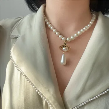 2020 Retro Baroque Color Rhinestone Design Planet Pendant Necklace Temperament Clavicle Chain For Women Jewelry Party Gifts
2020 Retro Baroque Color Rhinestone Design Planet Pendant Necklace Temperament Clavicle Chain For Women Jewelry Party Gifts