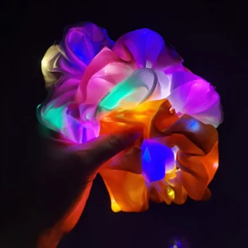 Girls LED Luminous Scrunchies Hairband Ponytail Holder Headwear Elastic Hair Bands Solid Color Hair Accessories HG99
Girls LED Luminous Scrunchies Hairband Ponytail Holder Headwear Elastic Hair Bands Solid Color Hair Accessories HG99