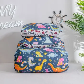 Cartoon dinosaur pattern printed polyester bedding set with pillowcases queen King sizes bed linens set duvet cover for child
Cartoon dinosaur pattern printed polyester bedding set with pillowcases queen King sizes bed linens set duvet cover for child