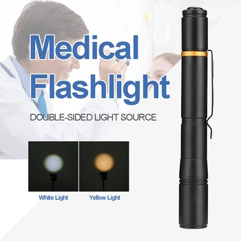 New B35 flashlight pen 2*AAA t6 led flashlight dual light source eye nose mouth tongue throat special medical flashlight
New B35 flashlight pen 2*AAA t6 led flashlight dual light source eye nose mouth tongue throat special medical flashlight