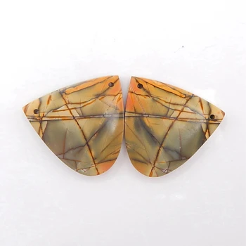 Jewelry accessories, Birthday gift,Natural Multi-Color picasso jasper fashion Double Hole Earring Beads 25x26x4mm,10g
Jewelry accessories, Birthday gift,Natural Multi-Color picasso jasper fashion Double Hole Earring Beads 25x26x4mm,10g