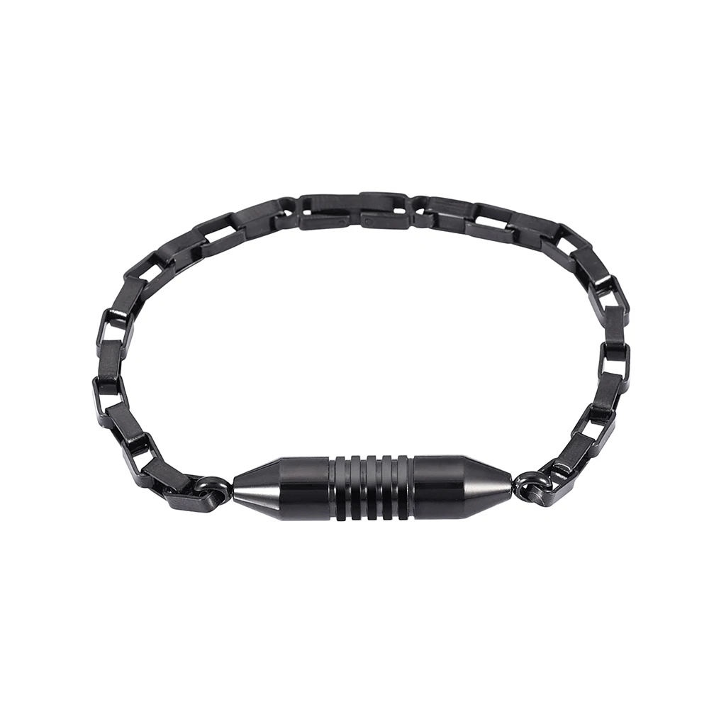 Cremation Ashes Urn Bracelet Black High Quality Stainless Steel Memorial Keepsake Jewelry for Human or Pet Funeral Urns
Cremation Ashes Urn Bracelet Black High Quality Stainless Steel Memorial Keepsake Jewelry for Human or Pet Funeral Urns