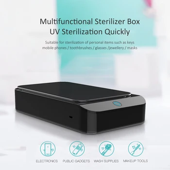 99% UV Sterilization Box One-touch UV Sterilization Phone Sterilizer Box Phones Cleaner Personal Sanitizer Disinfection Cleaning
99% UV Sterilization Box One-touch UV Sterilization Phone Sterilizer Box Phones Cleaner Personal Sanitizer Disinfection Cleaning