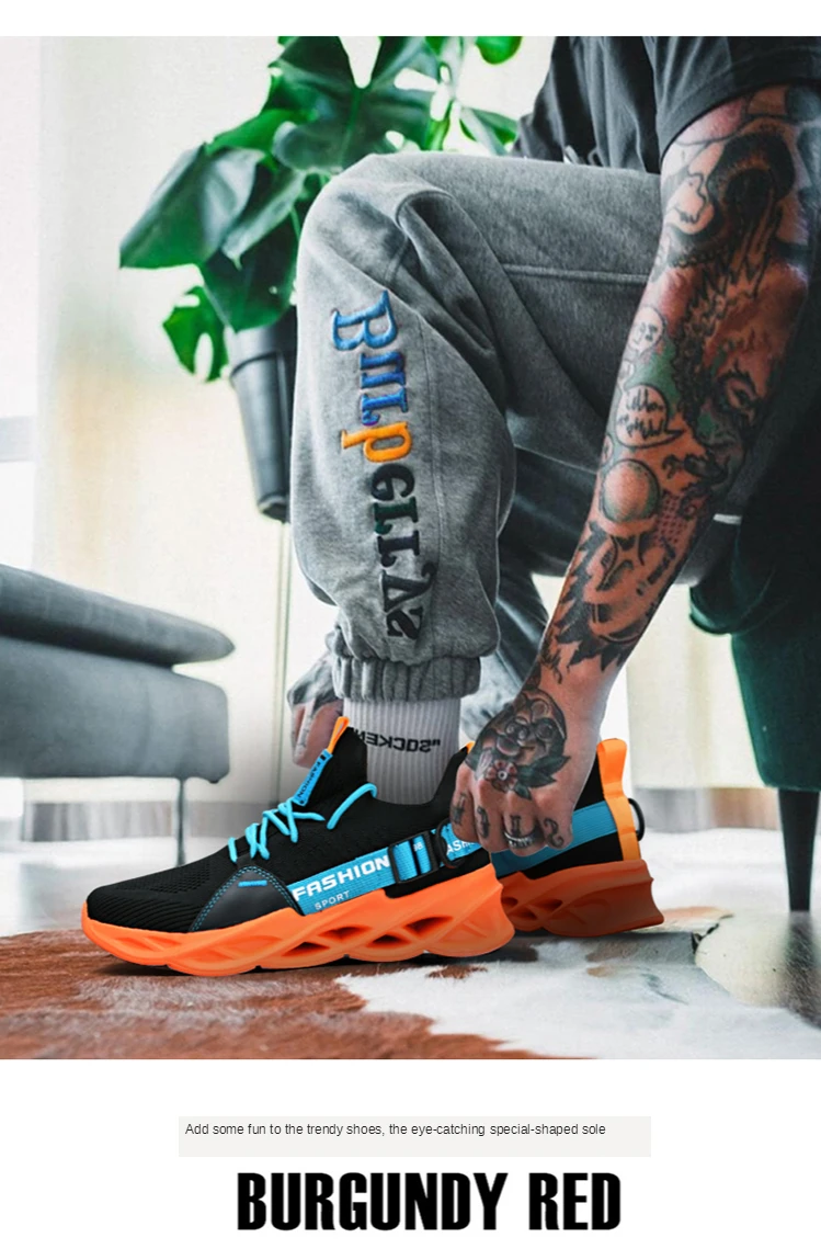 Men's shoes breathable fly weaving 2020 yezi hot style shoes trendy casual knife peak shoes summer sports running shoes me