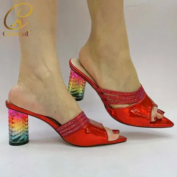 Fashion Women Luxury 2020 Rhinestone Wedding Party Shoes Italian High Heels Autumn Slipper for Wedding 
Fashion Women Luxury 2020 Rhinestone Wedding Party Shoes Italian High Heels Autumn Slipper for Wedding