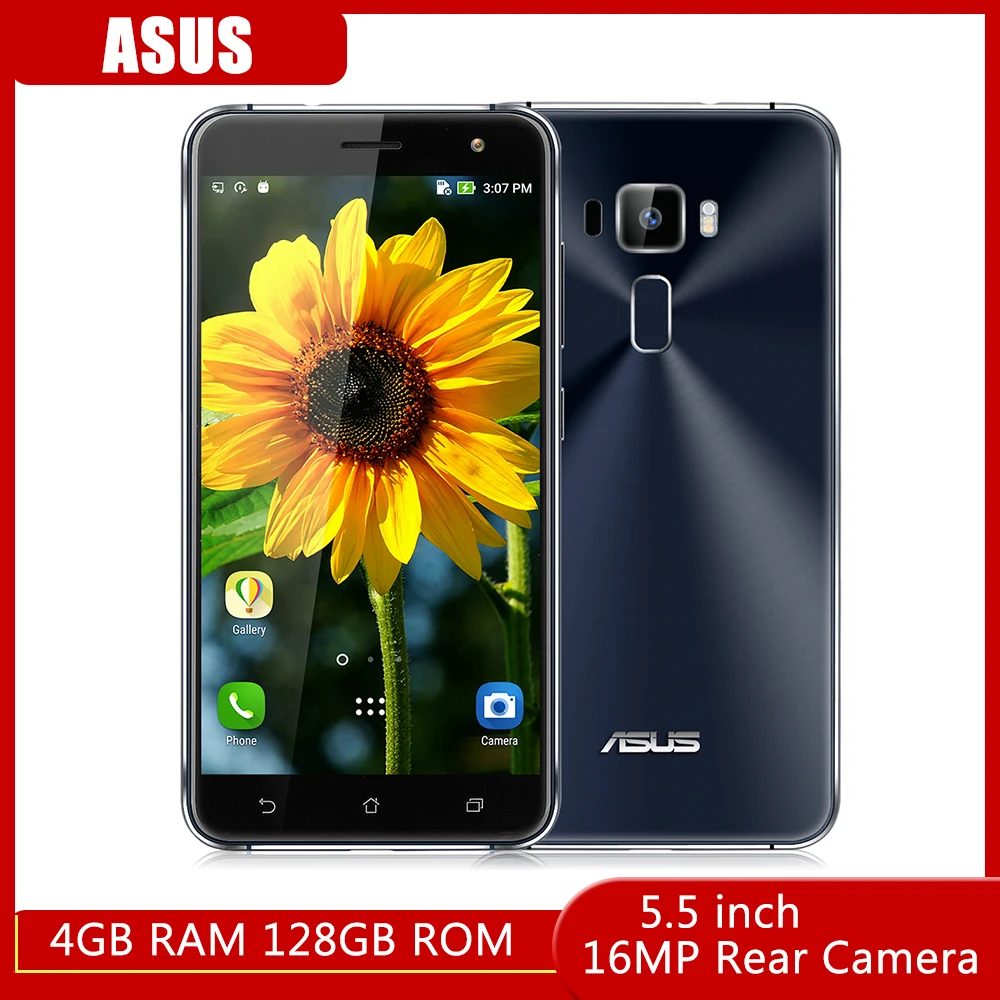 

5.5 inch ASUS Zenfone 3 FHD Screen Smartphone Snapdragon 625 Octa Core 4GB RAM 128GB ROM 16MP Rear Camera 3000mAh Battery Phone