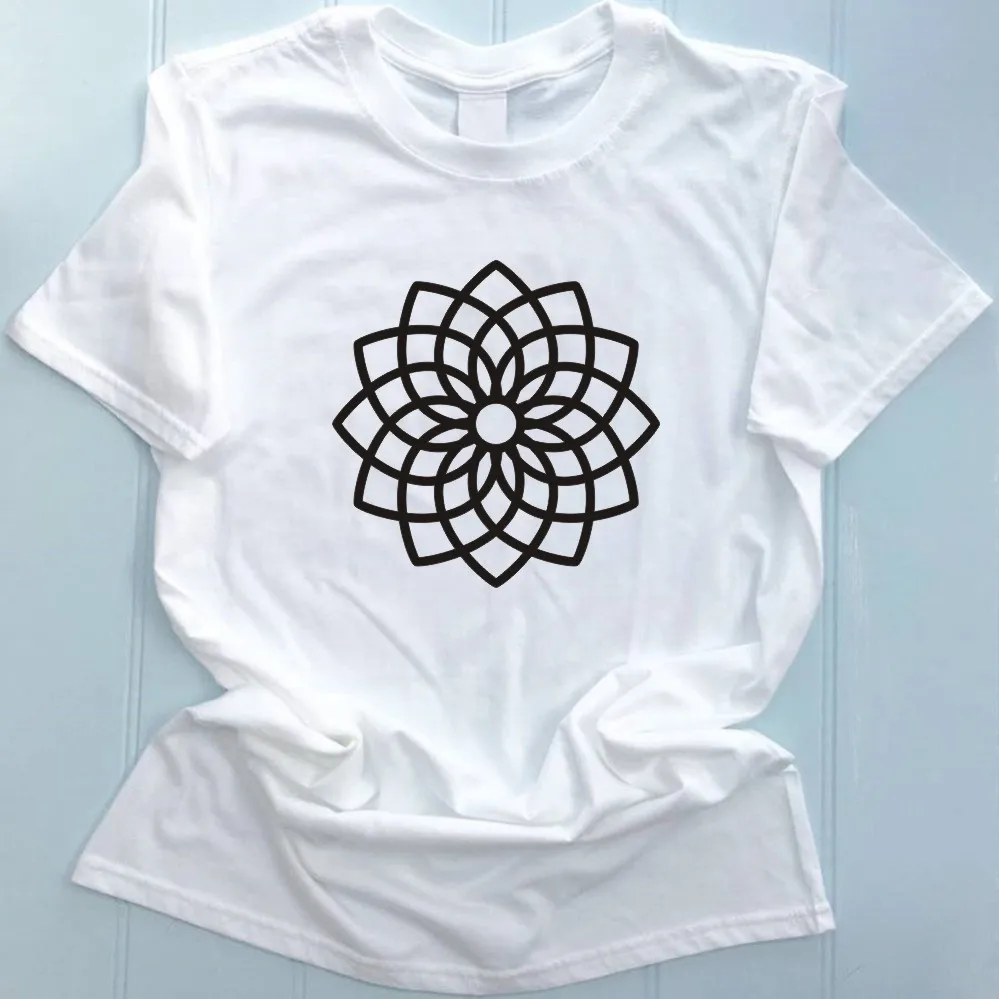 Футболка унисекс с изображением священной геометрии цветка жизни футболка для