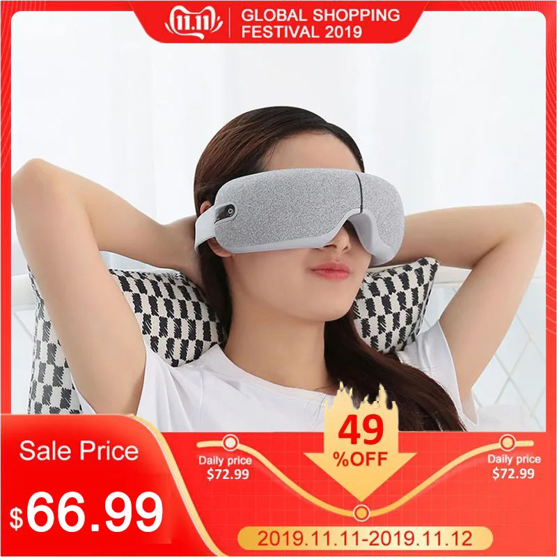 

Xiaomi Momoda Rechargeable Folding Eye Massager Graphene Thermostatic Heating Kneading Smart Eye Mask 5V 5W 3Modes for Students