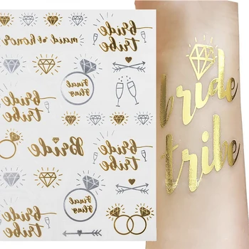 Team Bride Tribe Flash Temporary Tattoo Gold Silver Metallic Arrow Love Bachelorette Party Bridesmaid Shower Wedding Decoration
Team Bride Tribe Flash Temporary Tattoo Gold Silver Metallic Arrow Love Bachelorette Party Bridesmaid Shower Wedding Decoration