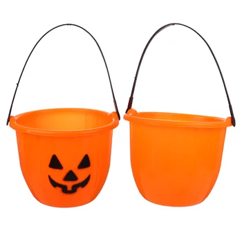 

2 Pcs Pumpkin Barrels Creative Adorable Funny Handheld Gift Barrel Storage Barrel Candy Barrel for Party Halloween