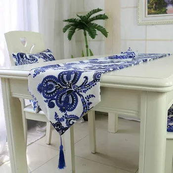 High quality table runner Blue and white porcelain chinese style blue dinning table runner free shiping
High quality table runner Blue and white porcelain chinese style blue dinning table runner free shiping