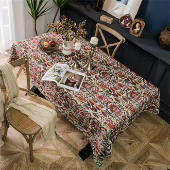 Bohemian style colorful jacquard tablecloth double-sided geometric pattern Oilproof Rectangular Dining Tea Decor Table Cover
Bohemian style colorful jacquard tablecloth double-sided geometric pattern Oilproof Rectangular Dining Tea Decor Table Cover