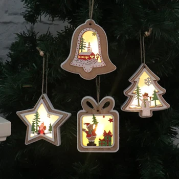 Christmas Wooden Luminous Pendants Santa Claus Snowman Christmas Tree Hanging Decorations for Festival Xmas Party Decoration
Christmas Wooden Luminous Pendants Santa Claus Snowman Christmas Tree Hanging Decorations for Festival Xmas Party Decoration