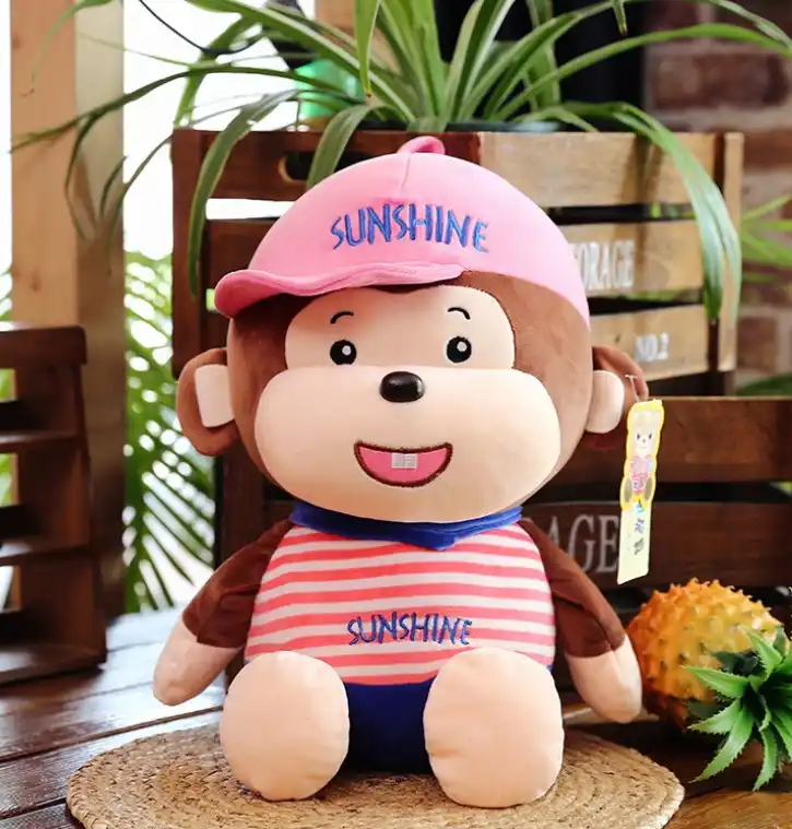 new soft sports monkey plush toy cute doll childrens day gift