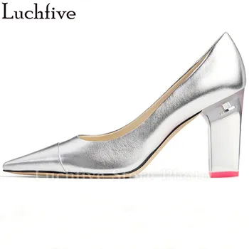 Fashion Clear High Heels Women Pumps Sexy Pointed Toe Ladies Shoes Runway Shallow Silver Shoes Woman 
Fashion Clear High Heels Women Pumps Sexy Pointed Toe Ladies Shoes Runway Shallow Silver Shoes Woman