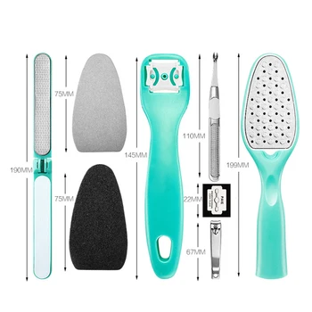 8 in 1 Portable Removable Pedicure Feet Rasps Callus Scraper Shaver Replaceable Foot File Hard Dead Skin Trimmer Tools Manicure
8 in 1 Portable Removable Pedicure Feet Rasps Callus Scraper Shaver Replaceable Foot File Hard Dead Skin Trimmer Tools Manicure