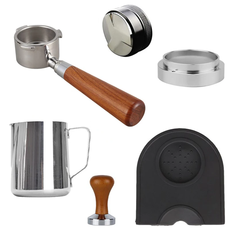 Coffee Utensil Sets Coffee Bottomless Portafilter for Filter 51MM Stainless Steel Replacement Filter Basket Coffee
Coffee Utensil Sets Coffee Bottomless Portafilter for Filter 51MM Stainless Steel Replacement Filter Basket Coffee