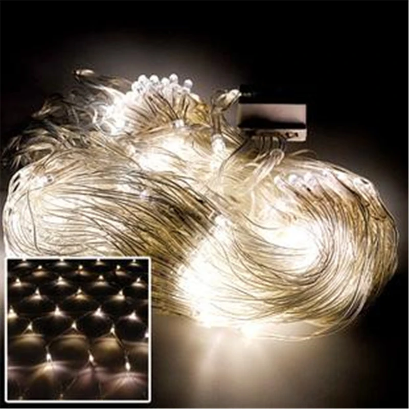 192LED US/EU Plug LED String Fairy Lights Net Mesh for Curtain Party Christmas Wedding Festival Garden Decor Outdoor Indoor
192LED US/EU Plug LED String Fairy Lights Net Mesh for Curtain Party Christmas Wedding Festival Garden Decor Outdoor Indoor