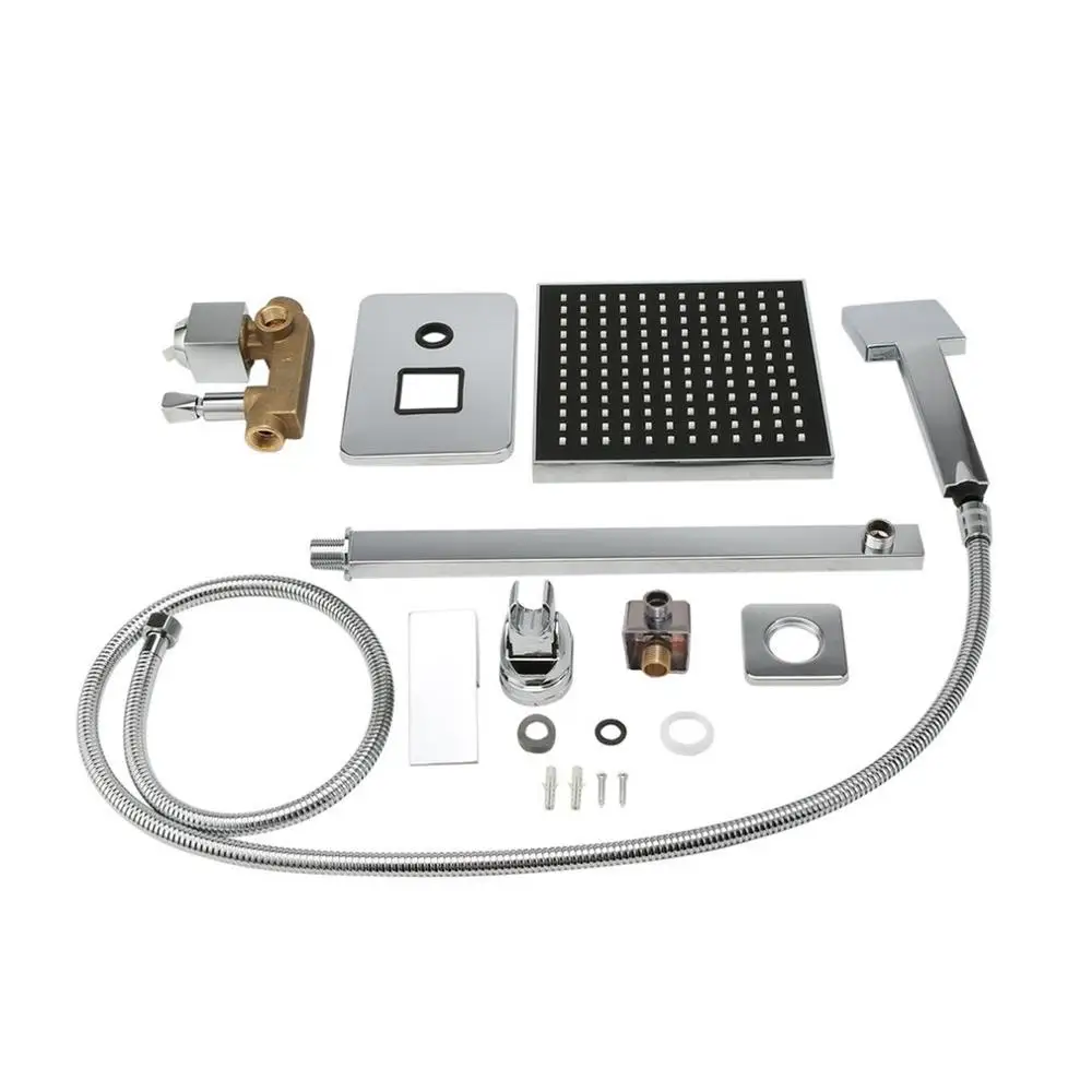Wall Mounted Rainfall Shower Head Arm Control Valve Hand Spray Faucet Set High Pressure Shower Set Bathroom Parts
Wall Mounted Rainfall Shower Head Arm Control Valve Hand Spray Faucet Set High Pressure Shower Set Bathroom Parts