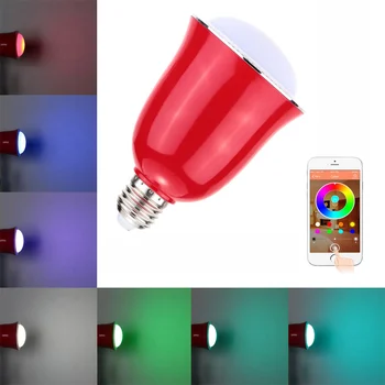 5W E26/E27 Smart Bluetooth RGBW LED Bulb BT Speaker Music Lamp Brightness/Volume Adjustable for Smartphones App Control
5W E26/E27 Smart Bluetooth RGBW LED Bulb BT Speaker Music Lamp Brightness/Volume Adjustable for Smartphones App Control