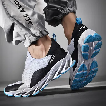 VSIOVRY New Damping Running Shoes Men Blade Sneakers Breathable Upper Gym Sport Jogging Shoes Soft Sole Trainer Sneakers for Men
VSIOVRY New Damping Running Shoes Men Blade Sneakers Breathable Upper Gym Sport Jogging Shoes Soft Sole Trainer Sneakers for Men