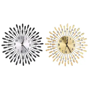 15 inch 3D Large Wall Clock Shiny Rhinestone Sun Style Modern Living Room Decor
15 inch 3D Large Wall Clock Shiny Rhinestone Sun Style Modern Living Room Decor
