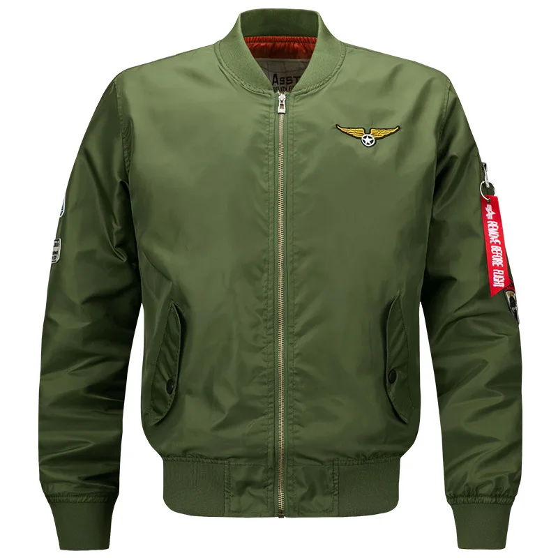 Spring& Autumn Men Bomber Flight Pilot Jacket Men Ma-1 Flight Jacket Pilot Air Force Male Army Military Motorcycle Race Coats
Spring& Autumn Men Bomber Flight Pilot Jacket Men Ma-1 Flight Jacket Pilot Air Force Male Army Military Motorcycle Race Coats