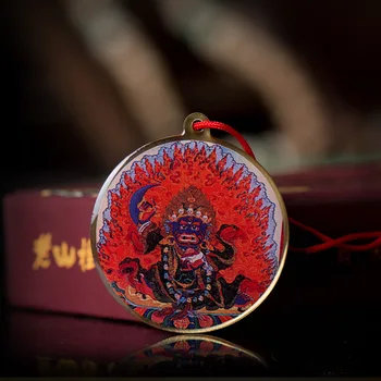 Two-armed Mahakala Buddha Statue Small Thangka Tibetan Buddhism Copper Foil Pendant
Two-armed Mahakala Buddha Statue Small Thangka Tibetan Buddhism Copper Foil Pendant
