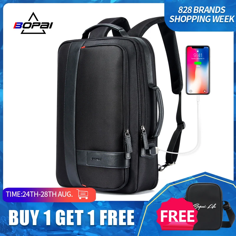 BOPAI Male Bags Fashion USB Charging Backpack for Men Business Travel 15.6 Inch Computer Backpack Men's Casual Working Daypacks
BOPAI Male Bags Fashion USB Charging Backpack for Men Business Travel 15.6 Inch Computer Backpack Men's Casual Working Daypacks