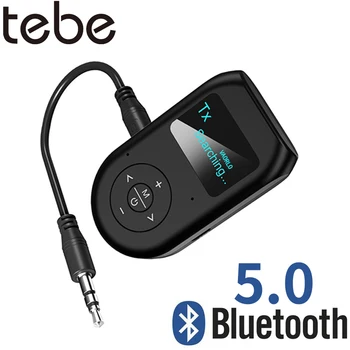tebe Bluetooth 5.0 Stereo Audio Adapter Wireless 3.5mm Aux Receiver Transmitter with LCD Display Support Handsfree Mic For TV PC
tebe Bluetooth 5.0 Stereo Audio Adapter Wireless 3.5mm Aux Receiver Transmitter with LCD Display Support Handsfree Mic For TV PC