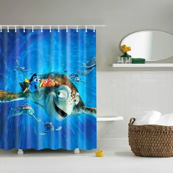 Waterproof Thicken Polyester 3D Shower Curtain Cartoon Sea Turtle Blue Ocean Mildew Proof Bath Tub Curtain with 12 pcs Hooks
Waterproof Thicken Polyester 3D Shower Curtain Cartoon Sea Turtle Blue Ocean Mildew Proof Bath Tub Curtain with 12 pcs Hooks