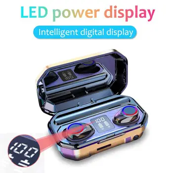 Wireless Bluetooth Headset 9D Surround Sound LED Power Display Earbuds Waterproof Sports Earphones With 2000mAh Charging Box
Wireless Bluetooth Headset 9D Surround Sound LED Power Display Earbuds Waterproof Sports Earphones With 2000mAh Charging Box