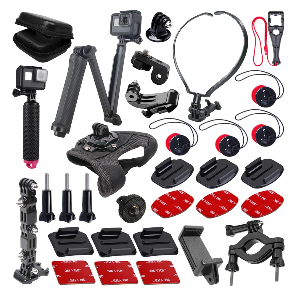 For GoPro Accessories Set for Go Pro Hero 8 7 6 5 4 Kit 3 Way Selfie Stick Tripod Monopod Helmet Mount for Yi 4K Sjcam Sj8 Eken
For GoPro Accessories Set for Go Pro Hero 8 7 6 5 4 Kit 3 Way Selfie Stick Tripod Monopod Helmet Mount for Yi 4K Sjcam Sj8 Eken